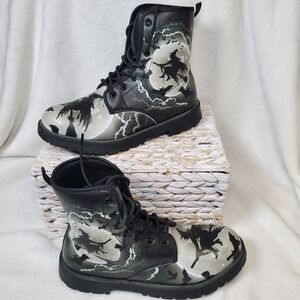 Witch Handcrafted Women's Vegan-Friendly Leather Boots Size 9.5 /40 Pagan Wicca